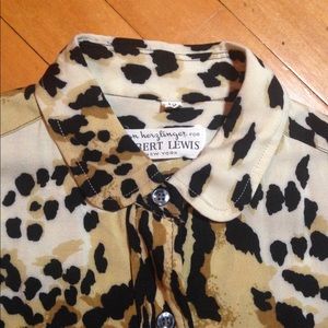 Vintage Leopard print blouse